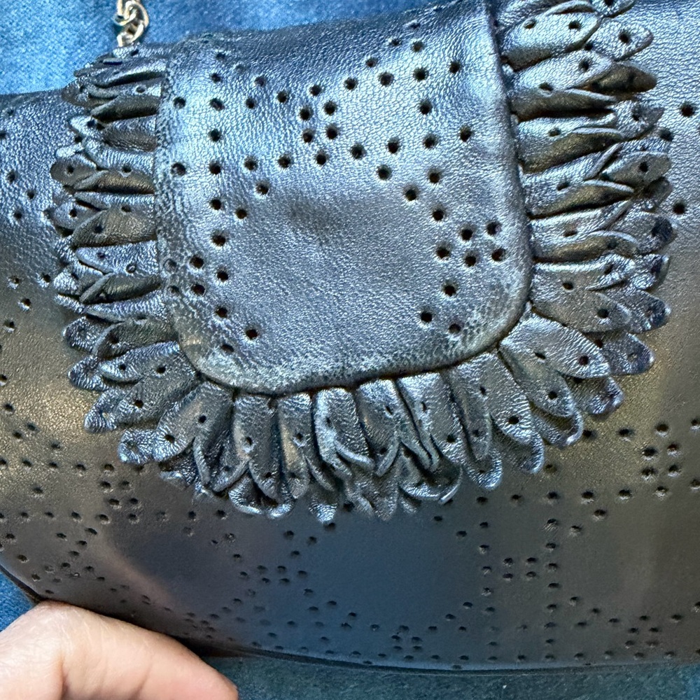 RARE Vintage Christian Dior Black Perforated Cannage Leather
New Lock Mini Bag - Picture 8 of 10